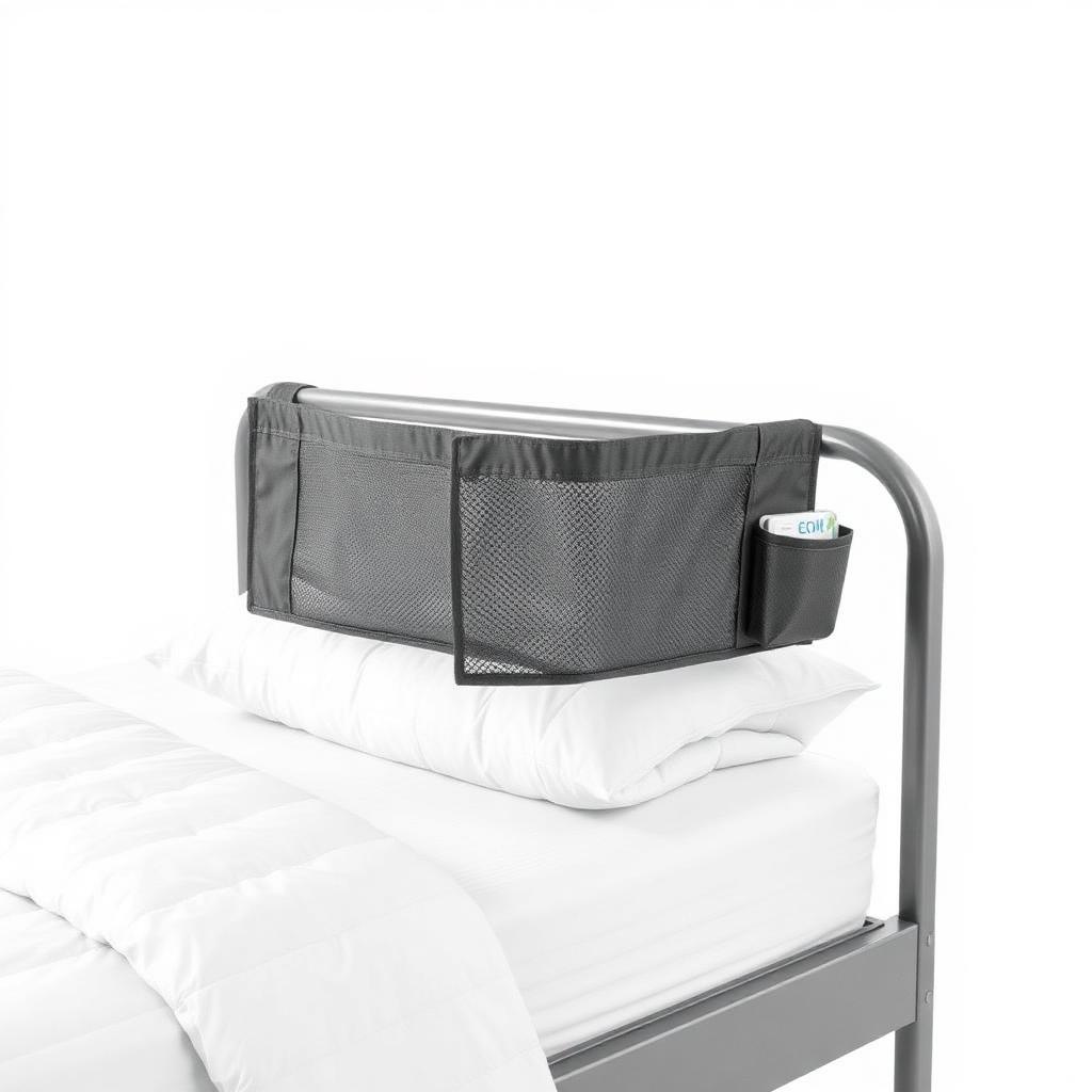 Bed Rail with Organizer Pouch