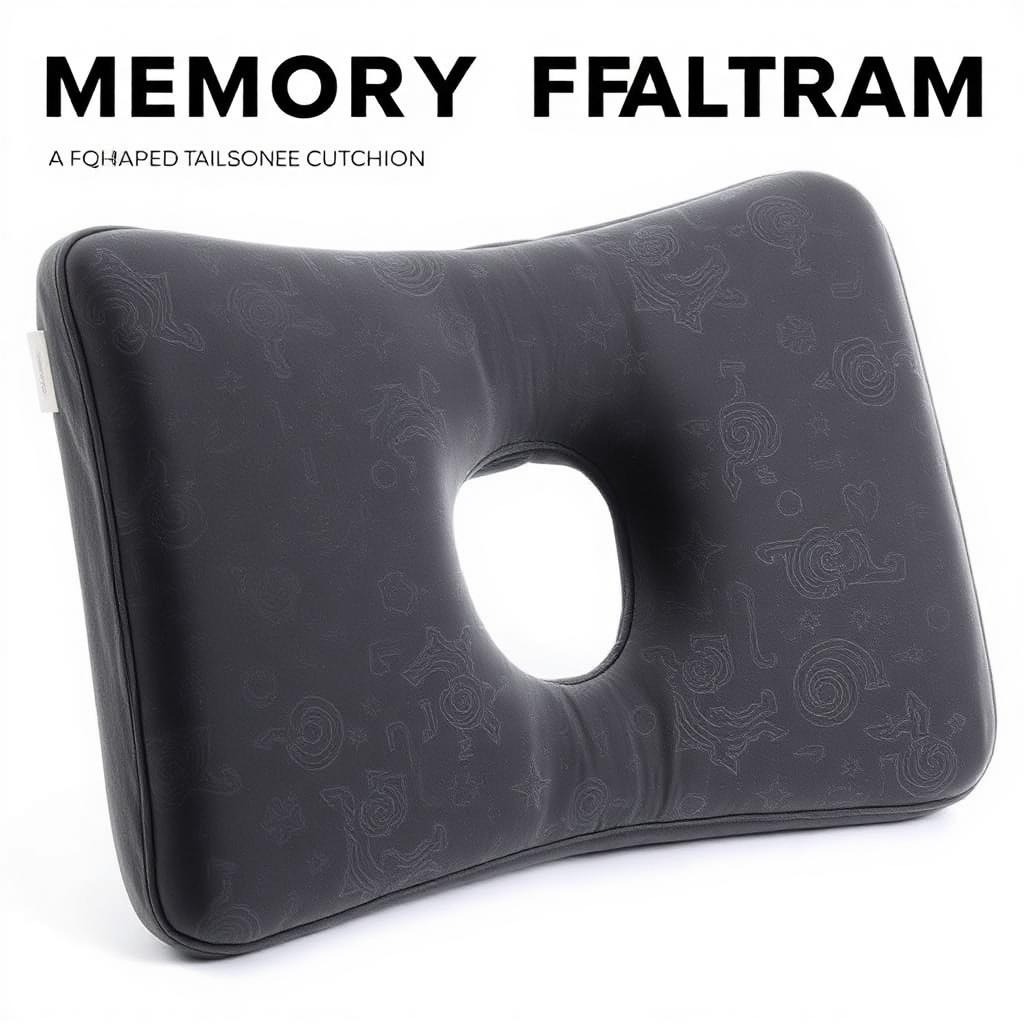 Coccyx Memory Foam Seat Cushion
